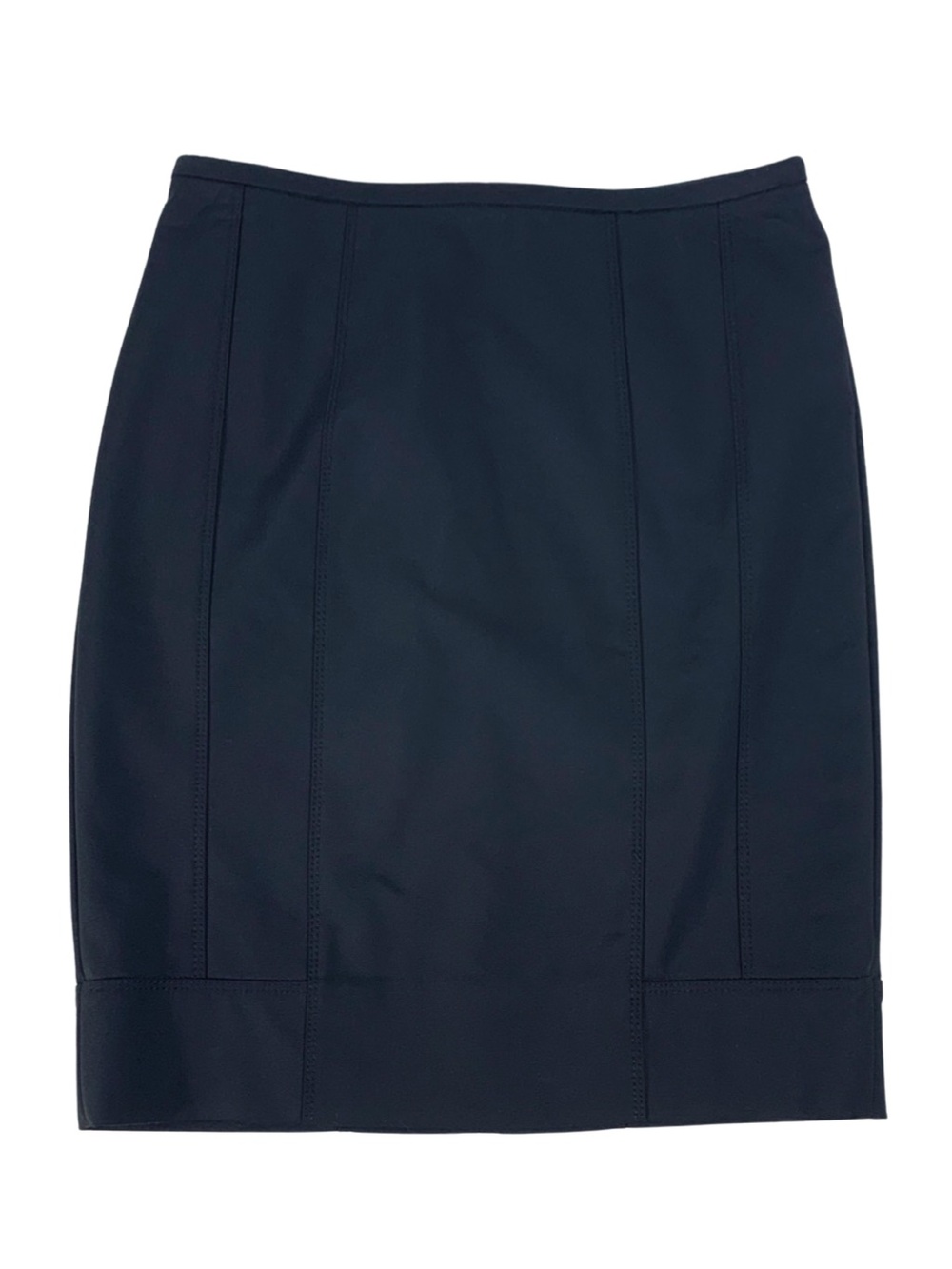White House Black Market Siren Black Pencil Skirt Size 2 Feminine Y2K